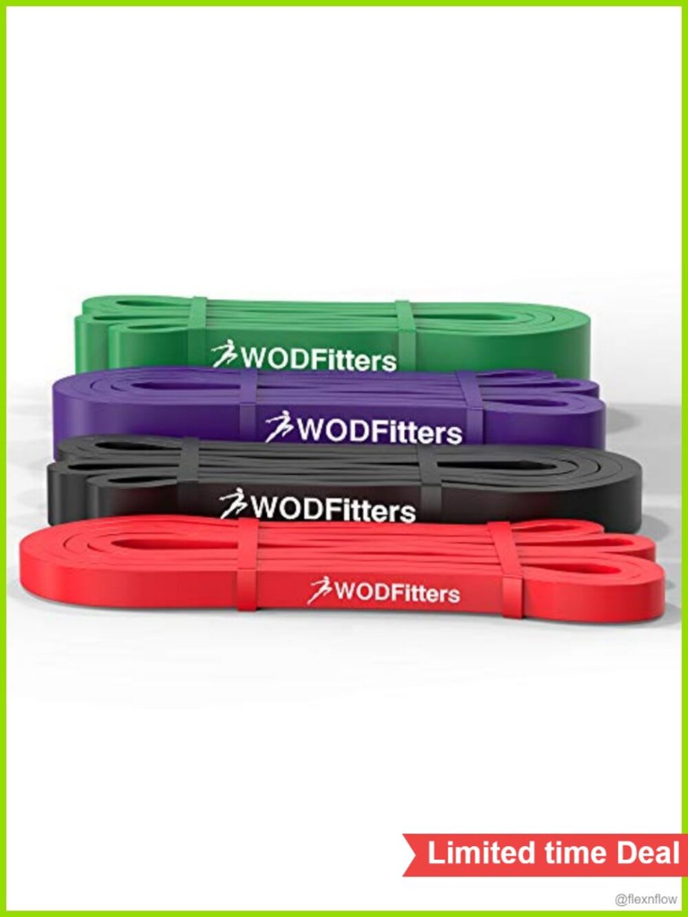 Resistance Loop Bands Set of 4 for Assisted Pull Ups Strength Training